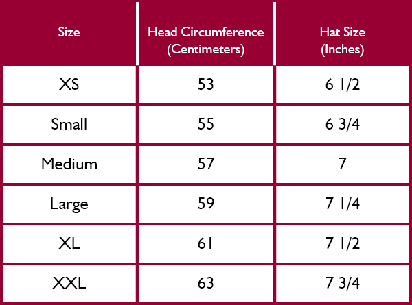 Barbour Mens Hats Size Guide
