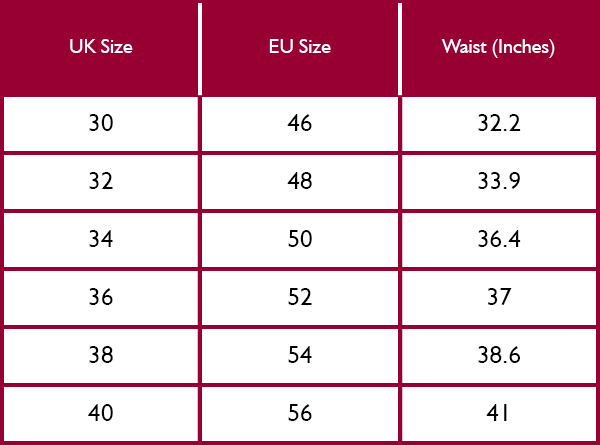 Barbour Essential Ripstop Cargo Shorts Size Guide