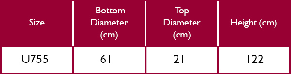 Bosmere Ultimate Protector Large Chimenea Cover Size Guide