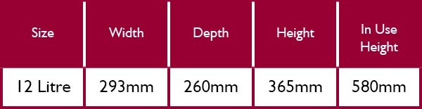 Brabantia Bo Pedal Bin 12 Litre