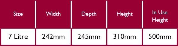 Brabantia Bo Pedal Bin 7 Litre