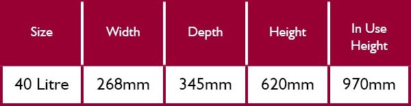 Brabantia Sort and Go Waste Bin 40 Litre