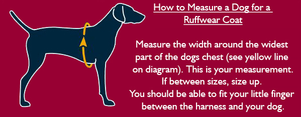Ruffwear Dog Coat Size Guide