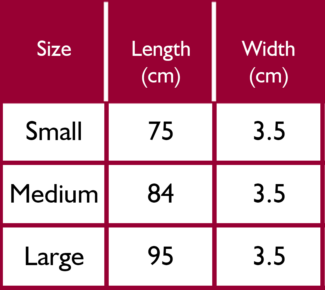 Fairfax and Favor Belt Size Guide