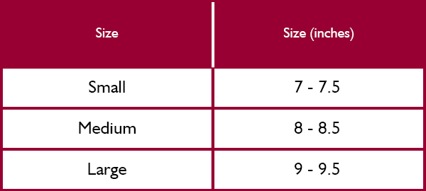 Heritage 1845 Gloves Size Guide