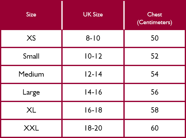 Hoggs of Fife Womens Size Guide