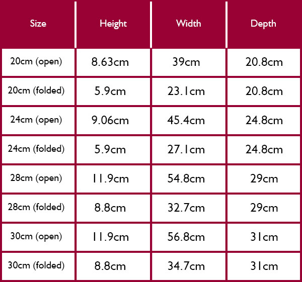 Joseph Joseph Space Frying Pan Non-Stick Size Guide