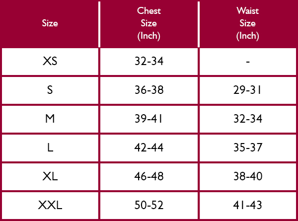 Joules Mens Onside Rugby Shirt Size Guide