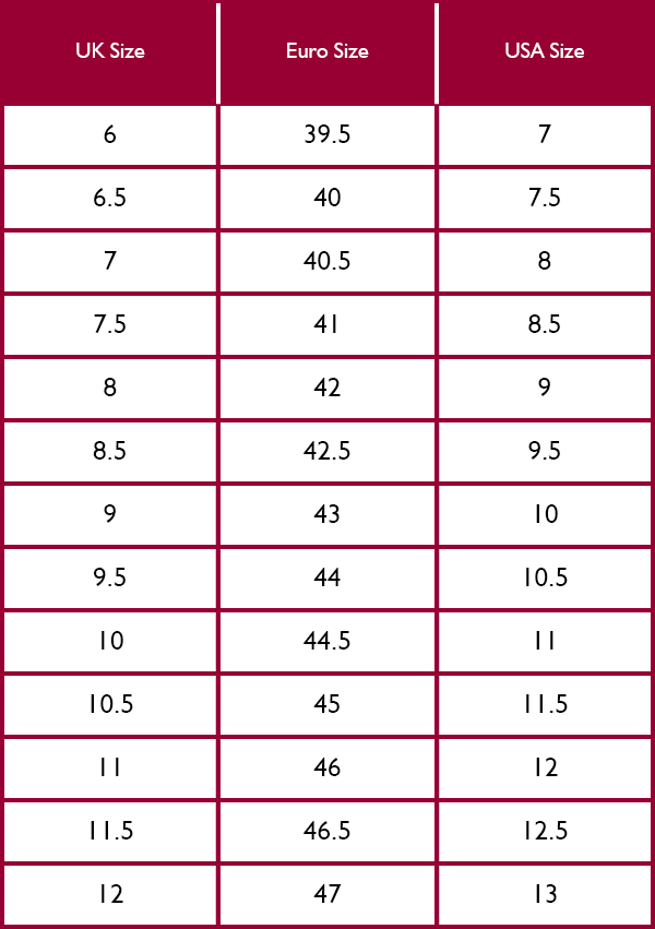 Loake Size Guide