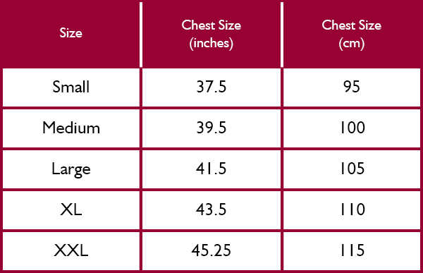 R.M. Williams Tops and Jackets Size Guide