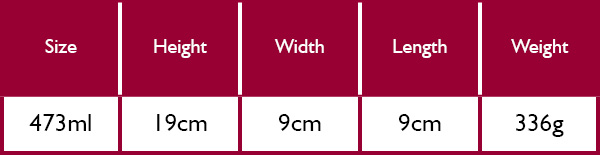 Smidge Travel Cup 473ml Size Guide