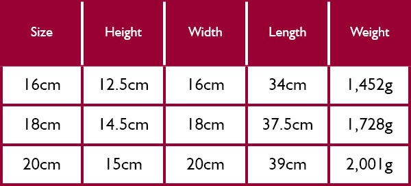 Stellar Eclipse Saucepans Size Guide