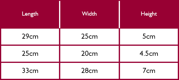 Stellar James Marting Roasting Tray Size Guide