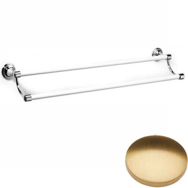 Samuel Heath Fairfield Ceramic Double Towel Rail N9562-B Brushed Gold Gloss