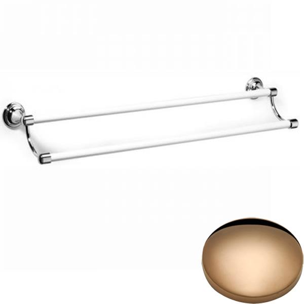 Samuel Heath Fairfield Ceramic Double Towel Rail N9562-B Antique Gold