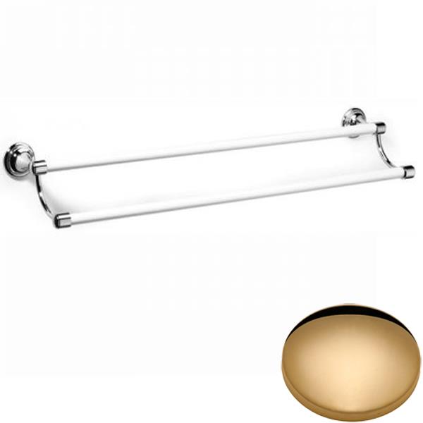 Samuel Heath Fairfield Ceramic Double Towel Rail N9562-B Non Lacquered Brass
