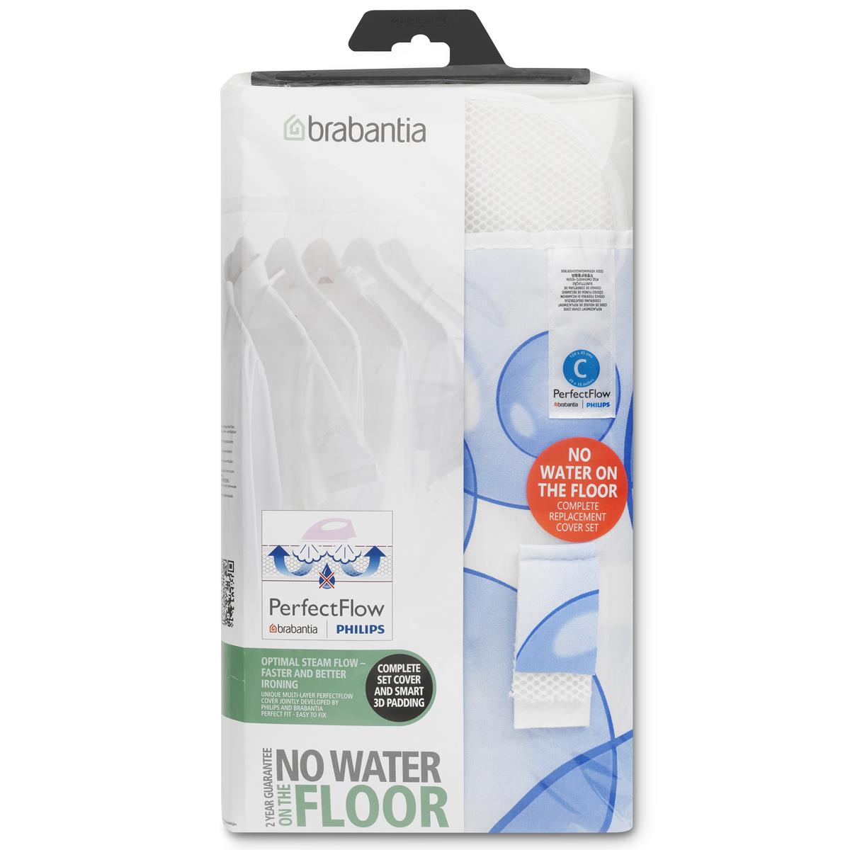 Brabantia PerfectFlow Ironing Board Cover  124cm x 45cm (C)