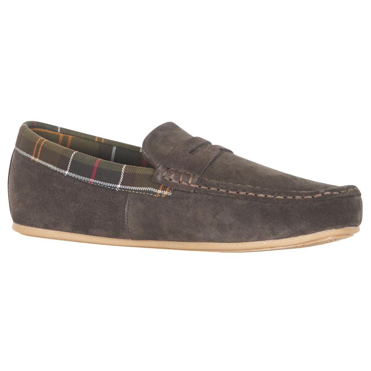 Barbour Mens Porterfield Slippers Brown 9