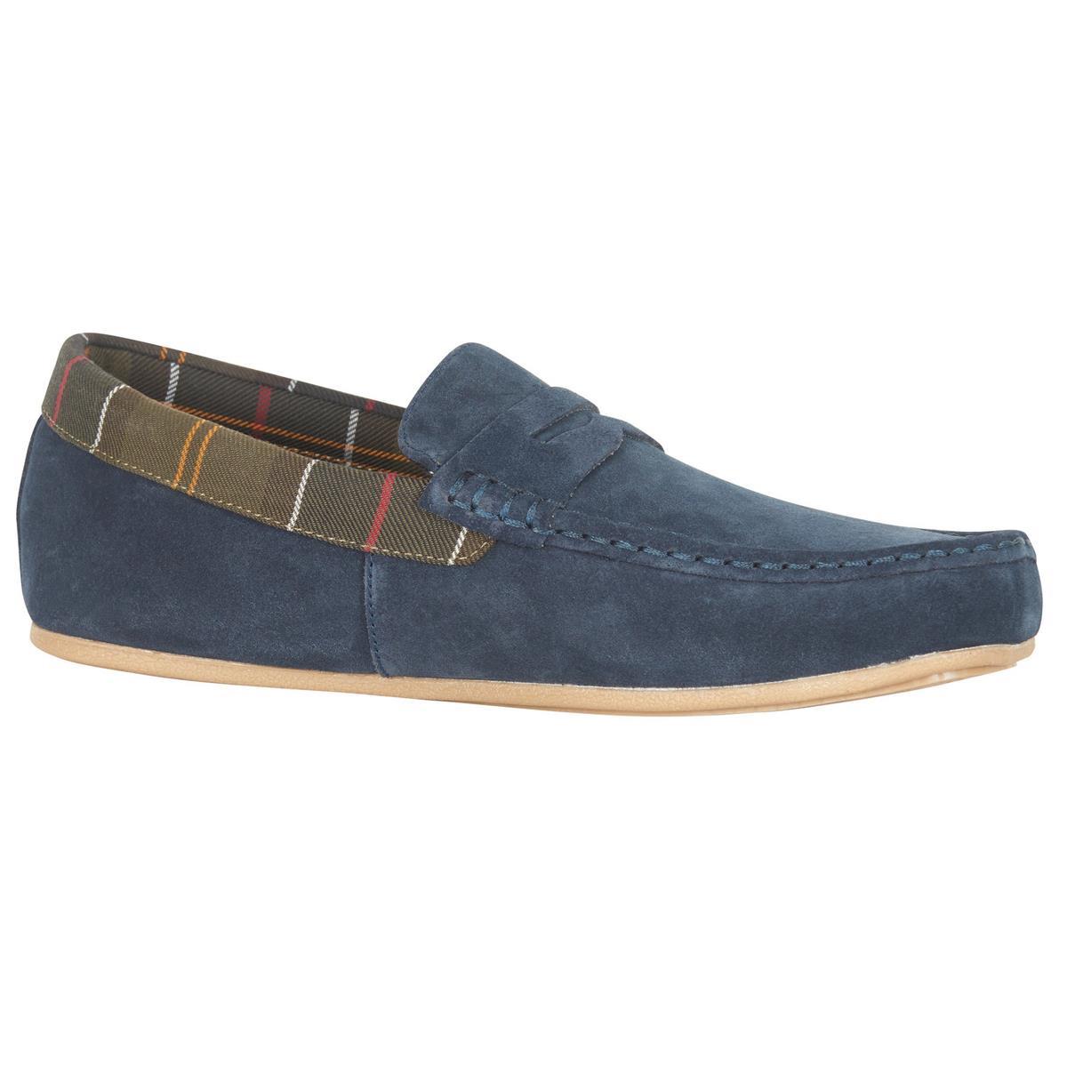 Barbour Mens Porterfield Slippers Navy 10