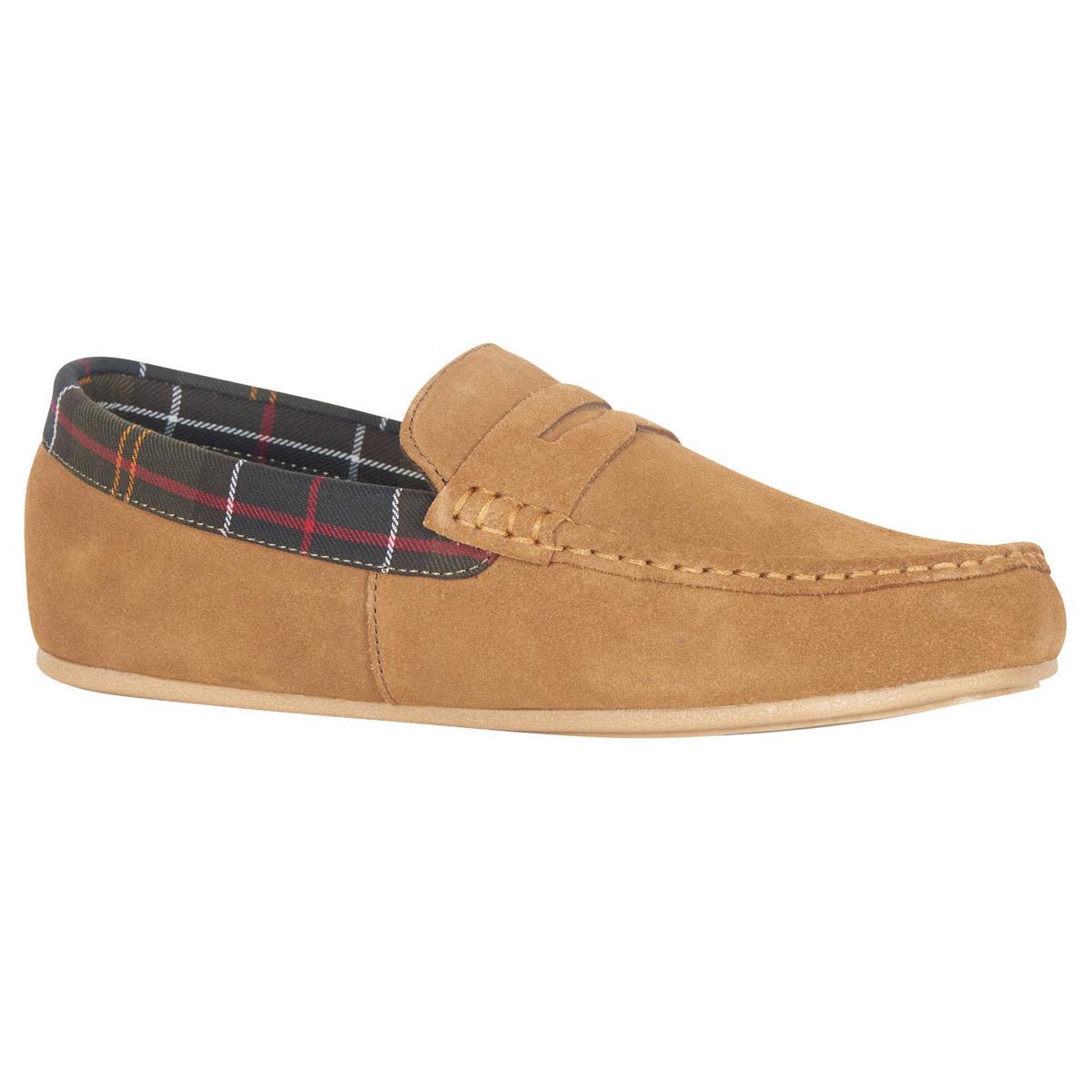 Barbour Mens Porterfield Slippers Dark Sand 10