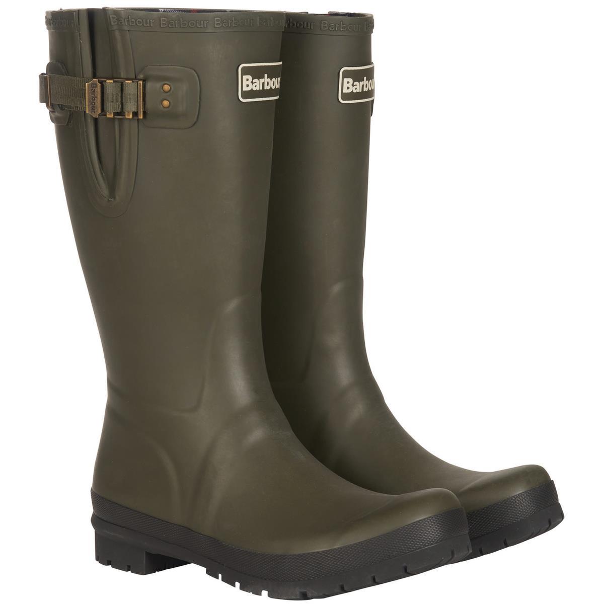 Barbour Mens Cirrus Wellington Boots Olive 7
