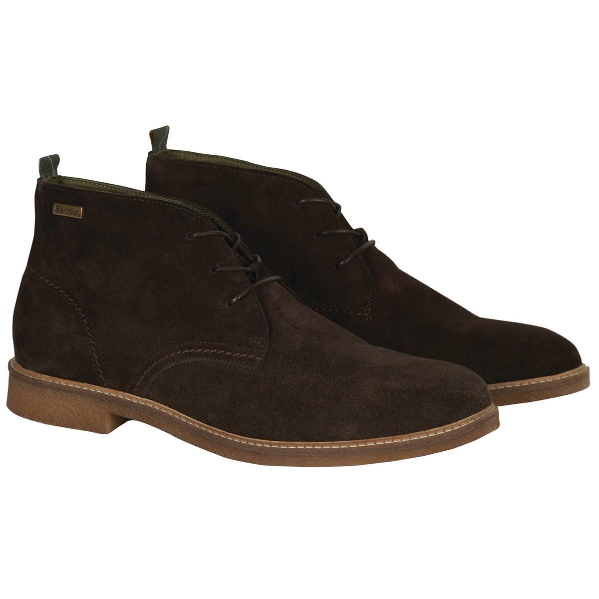 Barbour Mens Sonoran Desert Boots Choco Suede 9