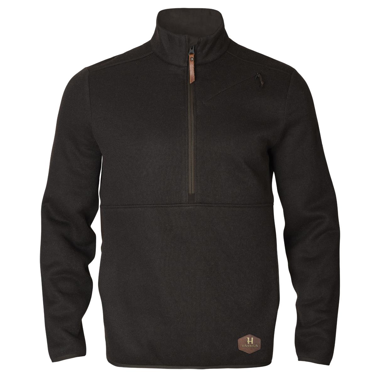 Harkila Mens Metso Half Zip Shadow brown XL