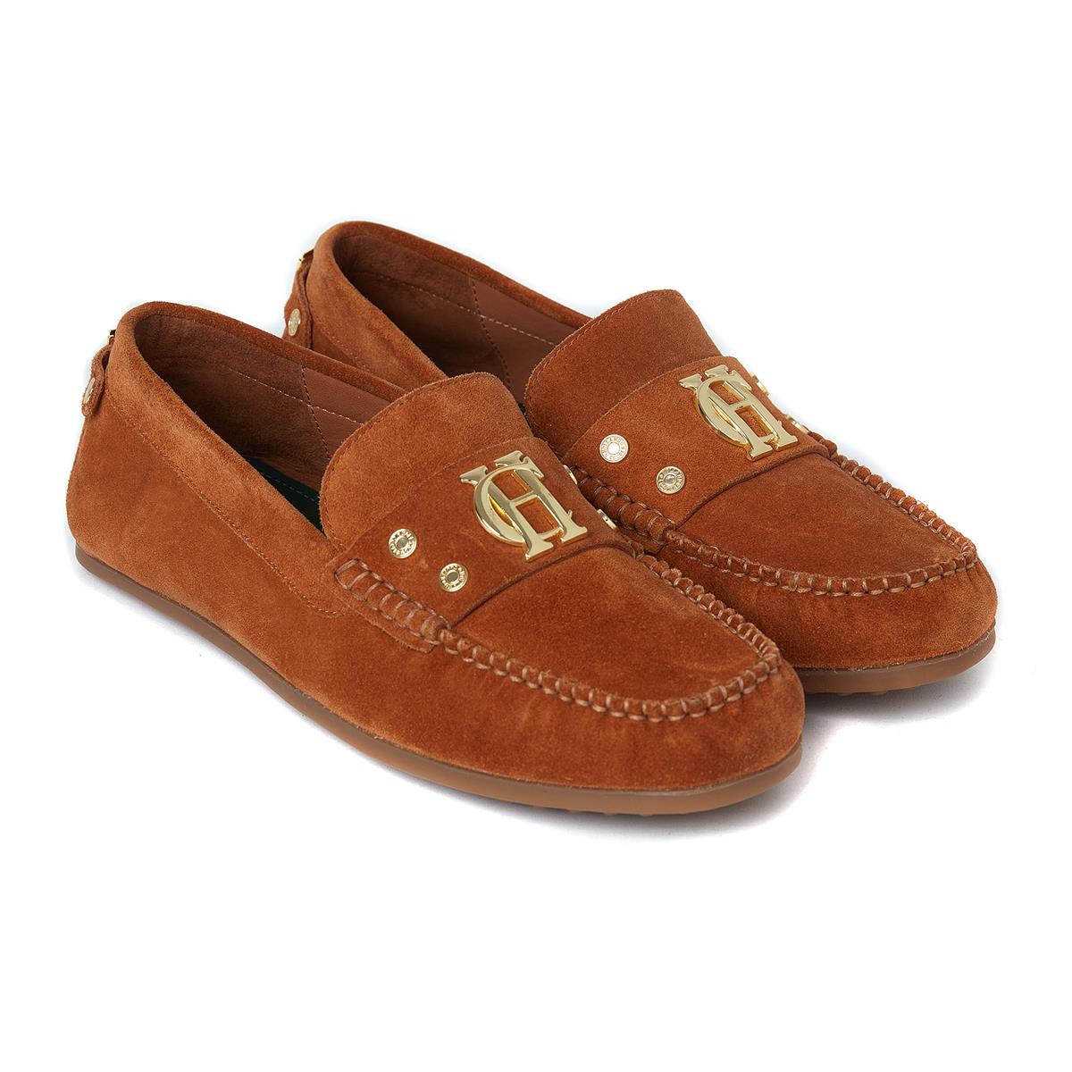 Holland Cooper Womens The Driving Loafer Tan UK 4