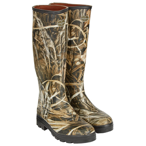 Le Chameau Mens Traqueur Camo Onsteam Lined Boots