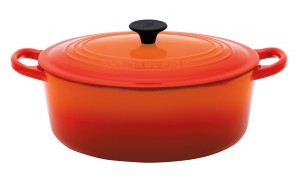 Le Creuset Volcanic Orange Casserole Pot