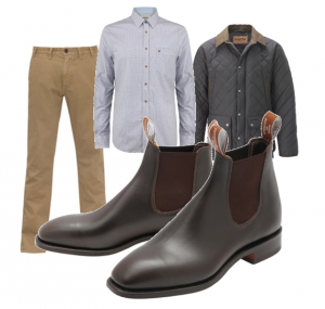 mens wearing mens rm williams boots