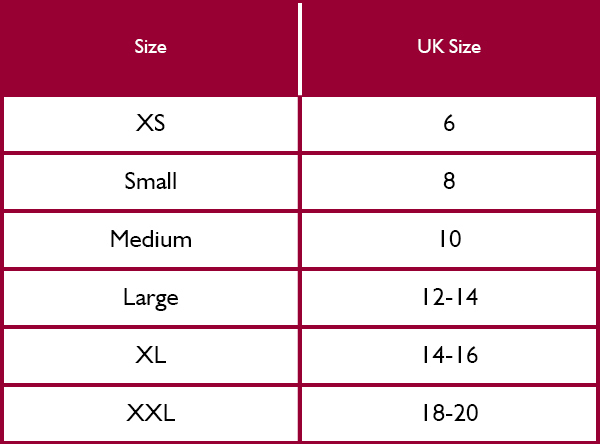 Seeland Womens Tops and Jackets Size Guide
