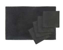 Slate placemats and coasters
